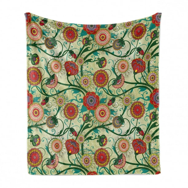 50 x 70 Cozy Plush for Indoor and Outdoor Use Ambesonne Floral Soft Flannel Fleece Throw Blanket Oriental Inspirations Vintage Flower Arrangement Colorful Pattern Nature Inspiration Multicolor 50 x 70 Cozy Plush for Indoor and Outdoor Use Ambesonne Floral Soft Flannel Fleece Throw Blanket Oriental Inspirations Vintage Flower Arrangement Colorful Pattern Nature Inspiration Multicolor